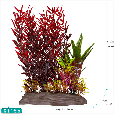 Big Kahuna 11 inch Large Base Plastic Plants